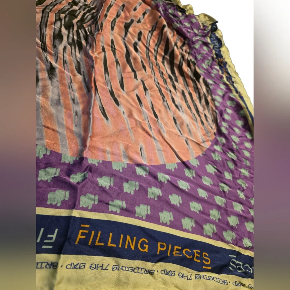 Filling Pieces Multicolor Print Scarf OS